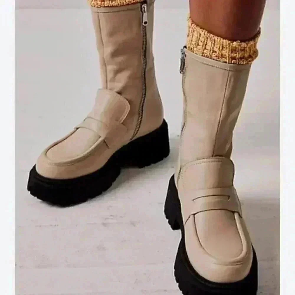 New Free People Madison Loafer Boot / Afterglow